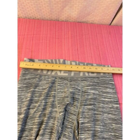 Nike pro dri fit xl gray stripe active pants capri - Picture 9 of 11